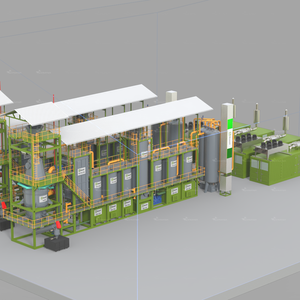 Alta Temperatura Filtro Biowatt 1000, Sistema Compacto de Generación de Energía de Biomasa, Central Térmica, Generador de Gas de Madera, Gas Industrial - Product Image 1
