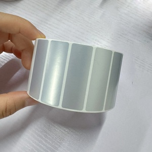 Étiquette de sécurité autocollante anti-effraction VOID personnalisée couleur argent, format rouleau 45x15mm, pour garantie - Product Image 1