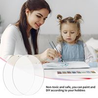 24 disques ronds en acrylique transparents de 2 mm d'épaisseur, de 2 à 4 pouces, avec trou, pour artisanat, pendentifs de porte-clés, décorations de Noël
