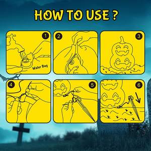 Fantôme Gonflable avec Citrouille Effrayante pour Fête d'Halloween Intérieur, Extérieur, Cour, Jardin, Décorations de Pelouse - Product Image 6