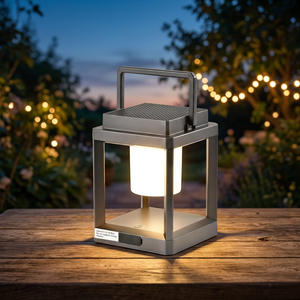 ALLRED Lámpara LED Portátil Solar de Luz Blanca Cálida, Recargable, Impermeable IP44, Regulable, para Camping, Senderismo y Jardín - Product Image 3