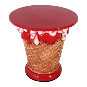 Más populares de arte pop arte de fibra de vidrio escultura creativo de la vida de hielo del tamaño de mesa crema de hielo crema tienda Decoración - Product Image 5