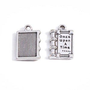 Ciondolo in metallo personalizzato a forma di mini shaker, borsa, scarpa, <span class=keywords><strong>libro</strong></span>, con clip segnalibro, per la creazione di gioielli, produttori e fabbriche OEM - Product Image 3