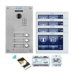 OEM/ODM Villa Small Apartment Video Door Phone Intercom system for 4 family