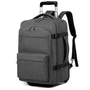 Mochila de viaje rodante de alta calidad para hombres y mujeres con <span class=keywords><strong>ruedas</strong></span>, equipaje de mano resistente al agua, Maleta aprobada por la aerolínea - Product Image 1