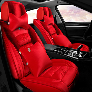 5 <span class=keywords><strong>coprisedili</strong></span> per auto Set completo cuscini lunghi in peluche misura universale per Honda Civic CRV <span class=keywords><strong>Kia</strong></span> <span class=keywords><strong>Sorento</strong></span> Toyota Corolla 4Runner - Product Image 3