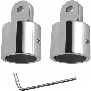 Embouts de fixation <span class=keywords><strong>pour</strong></span> <span class=keywords><strong>bimini</strong></span> de bateau polis miroir - Acier inoxydable de qualité marine <span class=keywords><strong>pour</strong></span> supports de bâches de yachts et de voiliers - Product Image 5