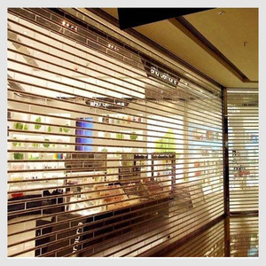 Persiana enrollable de cristal de diseño moderno Cortinas de PC Listones de policarbonato duraderos Paneles de PVC esmerilado Perfiles Precios de fábrica - Product Image 5