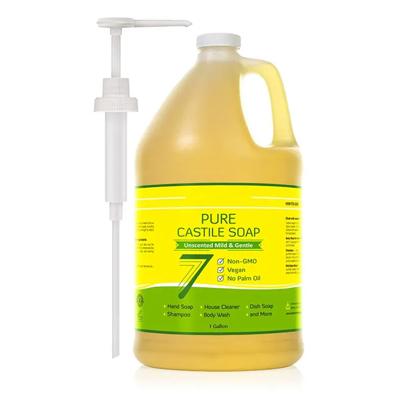 Savon liquide organique pur de haute qualité, sans odeur, doux et doux, à la 2,4g