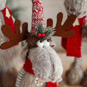 Artificial Christmas Elk Statue <b>Decoration</b> Christmas Deer <b>Decoration</b> for <b>New</b> <b>Year</b> Elk for Christmas - Product Image 3