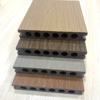 Melinco Revêtement de sol composite en bois et plastique à coextrusion de couleur antique-Imperméable au feu Installation rapide Patio extérieur Balcon