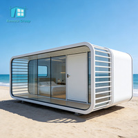 Maisonnette préfabriquée en conteneur, style Apple Cabin, pour villa, bureau ou habitation compacte
