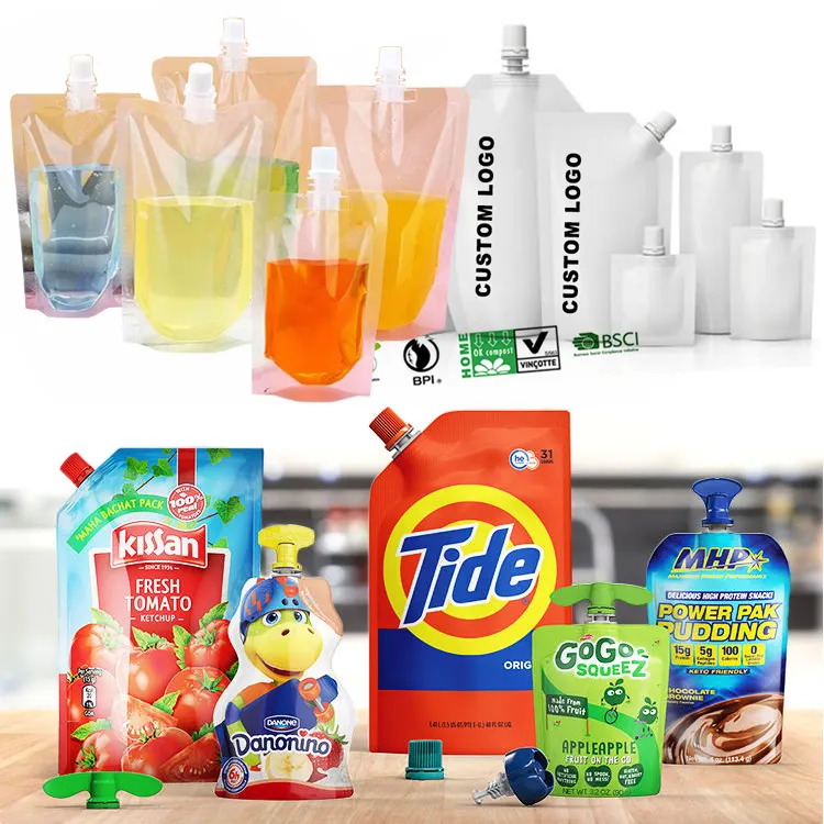 Espuma de detergente líquido mão sabão dispensador de água pequena viagem saco de embalagem para shampoo personalizado impresso refil plástico bico bolsa