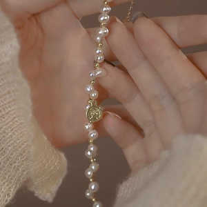 Pulsera de Perlas Naturales de Agua Dulce para Mujer, Elegancia Blanca, Nuevo Diseño de Hilo Retorcido - Product Image 3