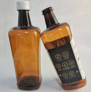 Bouteilles en plastique brun de 1,4 L avec bouchons blancs Récipients de grande capacité pour les solutions de nettoyage d'huiles comestibles Matériau PET durable - Product Image 6