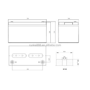 שמש קדושה SP12-65 12v 65ah 780wh-life ארוך-life הם קלים להתקנה ומשמשים אספקת חשמל חירום - Product Image 5