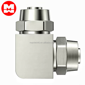 Unión de codo de conexión rápida, adaptador de codo en ángulo recto PV6/PV8/PV10, accesorios metálicos de acción rápida, piezas neumáticas - Product Image 1