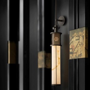 Lámpara de Pared de Mármol de Estilo Retro Chino, Lámpara de Pared de Diseño con Poste Largo para Sala de Estar, Iluminación de Fondo para Villa, Nueva Venta - Product Image 3