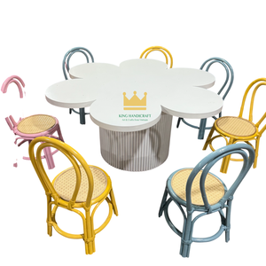 Silla Infantil de Ratán Natural Hecha a Mano para Decoración de Fiestas de Cumpleaños, Silla Infantil de Mimbre Hecha a Mano para Eventos - Product Image 2