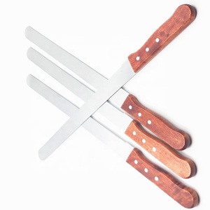 Hot Sale Baking Tools Cake <strong>Knife</strong> Toast <strong>Knife</strong> with Wooden Handle Stainless Steel <strong>Bread</strong> <strong>Knife</strong> - Product Image 2