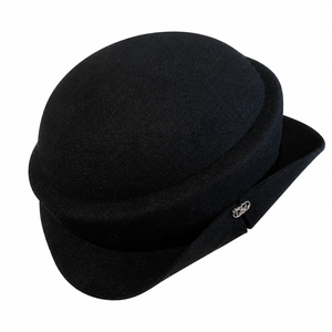 Berretto in Lana 2026 Nuovo Cappello da Donna Autunno/Inverno Stile Hepburn Francese con Bordo Arricciato alla Moda, Berretto Elegante con Strass e Jacquard - Product Image 2