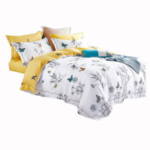Nantong vente en gros fil peigné sergé satin linge de lit tissu coton impression pour garçons et filles taies d'oreiller technique tissée - Product Image 1