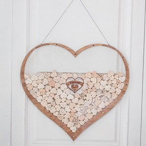 Livre d'Or de Mariage Original en Forme de Cœur en Acrylique avec Support – Cadeau Tendance - Product Image 3