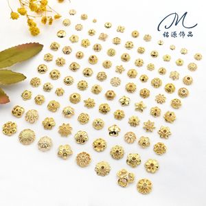 Soporte de Flores Calado en Color Oro de 18k que Conserva el Color, para Hacer Pulseras, Separador de Pétalos, Sombrero, Material para Abalorios, Joyería, Decoración - Product Image 3