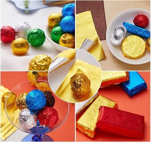 Square <b>Sweets</b> Food Cardboard Wrappers Candy <b>Packaging</b> Decoration Chocolate Wrappers Customized Color & Logo Custom Print - Product Image 6