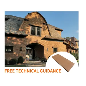 Sale Sound Insulation Wood Shingles Siding Natural Real Cedar Roof Panel