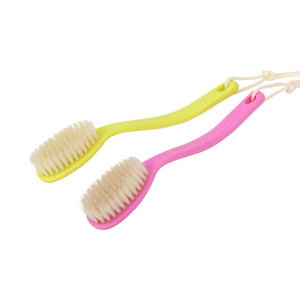 Household Cleaning <b>Brush</b> Pink Yellow Soft Bristle 23.5cm For Tile <b>Shoe</b> Cleaning - Product Image 2