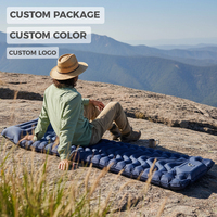 Haute qualité léger Compact étanche plaine gonflable Camping matelas pneumatique pompe intégrée randonnée en plein air sac à dos rapide