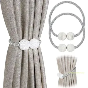 Clips magnétiques décoratifs de rideau en plastique de perle accrochant des œillets de boule <span class=keywords><strong>pour</strong></span> des accessoires de rideau - Product Image 3