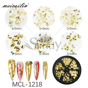 Forniture per unghie farfalla rame lucido 3d in lega d'arte Nai Charm arte decorazione per Nail Art - Product Image 5