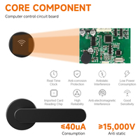 Sistema Electrónico de Cerradura de Puerta de Hotel RFID, Cerraduras Inteligentes para Hotel con Tarjeta de Acceso y Software de Gestión