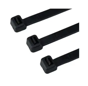 Durable high quality cable ties 4.8 mm x 300mm nylon natural black color