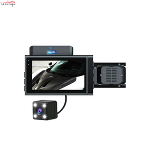 Nuovo 3-camera ad alta definizione 1080p-sensore G cruscotto auto DVR <span class=keywords><strong>con</strong></span> sistema di sicurezza WiFi nascosto mini macchina fotografica per auto - Product Image 2