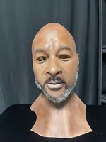 Simulation réaliste réaliste fait à la main Halloween Cosplay mascarade changement de visage personnalisation Silicone homme tête masque carnaval