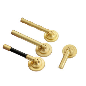 LCCDIS Chinese Style Drawer <b>Handles</b> Zinc Alloy Brushed Gold Furniture Cabinet Hardware Bar Shape Durable - Product Image 5