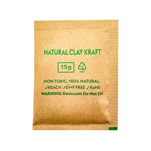 Carta kraft minerale di bentonite montmorillonite disseccante di argilla naturale essiccante rispettosa dell'ambiente naturalmente degradabile