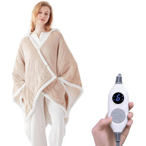 Men Women Electric Heated Blanket for Indoor Outdoor Home Winter Warm Shawl <b>Wraps</b> Wearable Electrical Heated Hoodie Blanket - Product Image 2