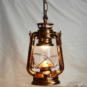 Lanterne de <span class=keywords><strong>cheval</strong></span> rétro Lampe à LED à l'ancienne Style industriel Café Hôtel Décoration Lustre pour cuisine - Product Image 1