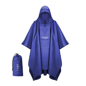 Di alta qualità con cappuccio pioggia Poncho impermeabile in poliestere giacca impermeabile per gli uomini <span class=keywords><strong>donne</strong></span> alla moda arrampicata all'aperto campeggio escursioni - Product Image 2
