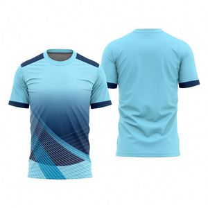 T-shirt de course pour hommes personnalisé, nouveau design, sublimation, vente en gros, évacuation de l'humidité, haute qualité, 100% polyester, séchage rapide - Product Image 4