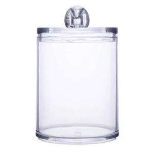 กล่องสำลีใสแบบใส,กล่องใส่สำลีอะคริลิกกล่องเก็บของแบบใสกล่องจัดระเบียบอุปกรณ์แต่งหน้า - Product Image 2