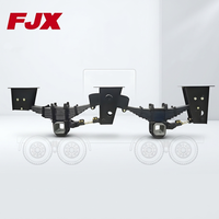Systèmes de suspension à ressorts à lames à double essieu de type allemand JUXIN pour véhicules utilitaires, suspension mécanique pour pièces de remorque