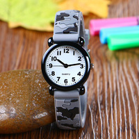 Bande dessinée camouflage sports de plein air étudiant montre pour enfants fan militaire garçon tendance mode montre étanche