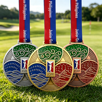 Médailles sportives personnalisées en alliage de zinc doré, souvenirs de course, de kickboxing, de billard, de hockey, de tennis, de badminton, de pickleball, de golf