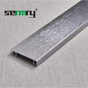 Senmry Aluminium Best LED Brushed Aluminium Alloy Baseboard Wall Flooring Led Strip Light