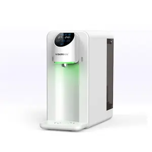 Multifunctional household desktop LCD smart RO water purifier hot and cold integrated